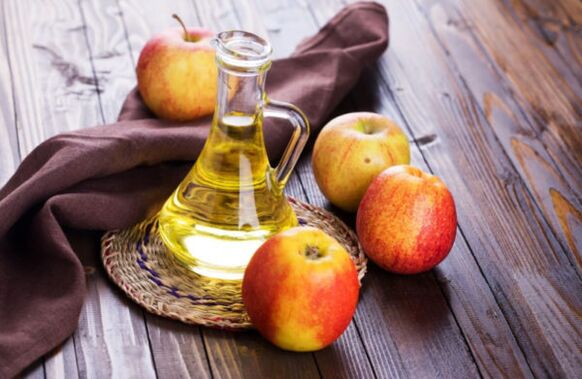 apple cider vinegar to treat papillomas of the neck